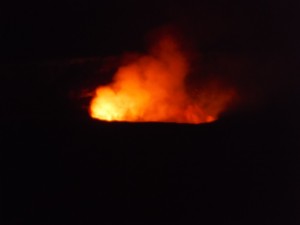 Kilauea at night