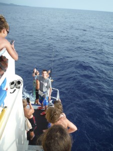 Ian reels in the elusive "net fish"